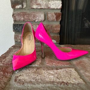 Guess by Marciano Hot Pink Heels Women’s Size 6.5M